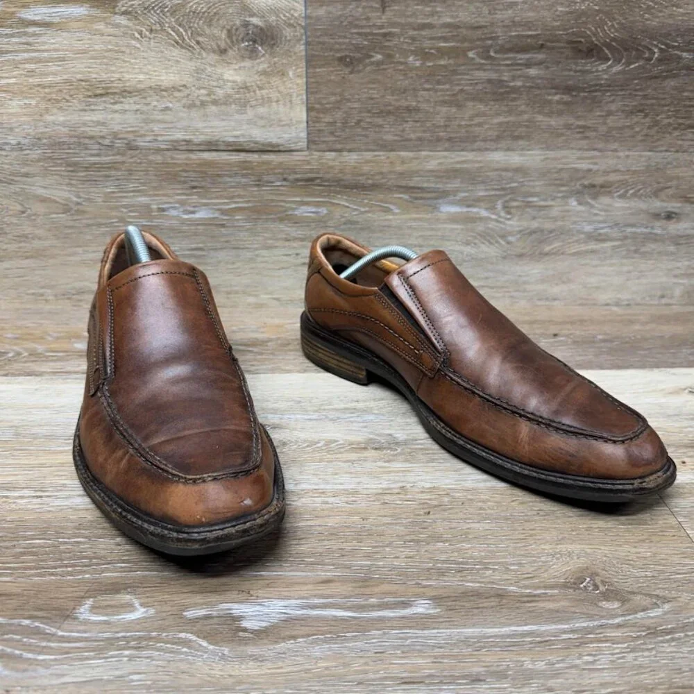 Ecco Windsor Brown Leather Loafers Men's Size EU 44